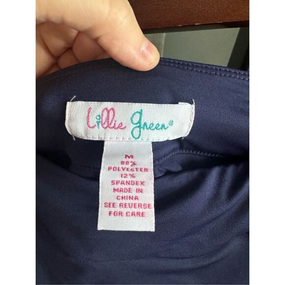 Lillie Green Golf Tennis Skirt Skort‎ Navy Blue Medium - Picture 2 of 4